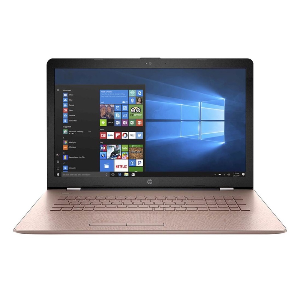 HP Rose Gold - Roses 17.3” Laptop - Works Great Used -  Model 17-BS013CY-  2017